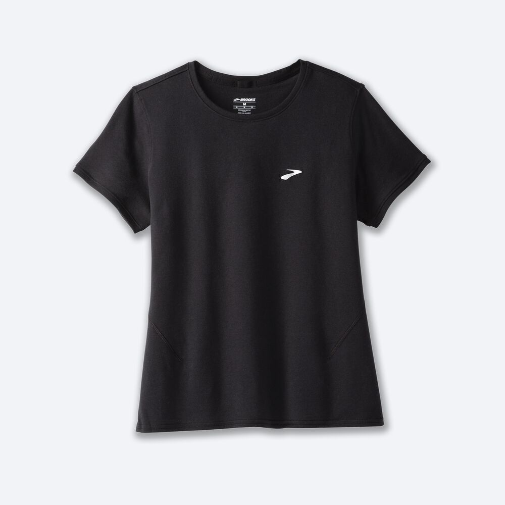 Brooks Distance Short Sleeve 2.0 T-shirt Dam Svarta | HAP-805176