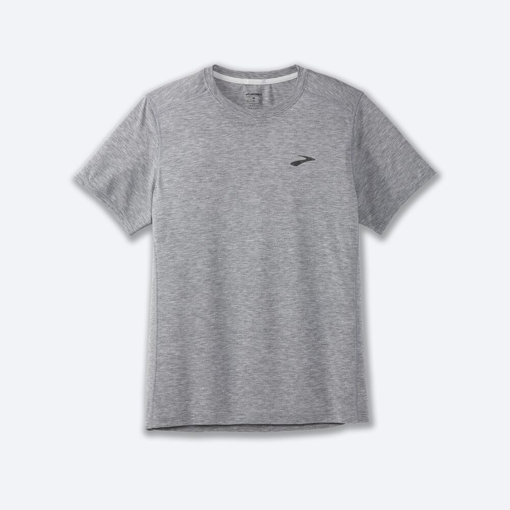 Brooks Distance Short Sleeve 2.0 T-shirt Herr Grå | LPQ-892175