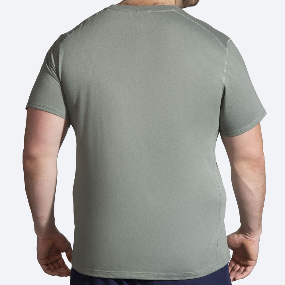 Brooks Distance Short Sleeve 2.0 T-shirt Herr Gröna | UTI-184256