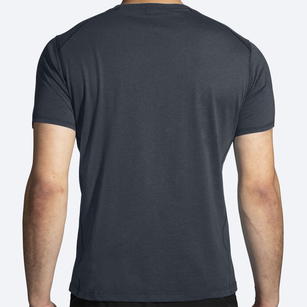 Brooks Distance Short Sleeve 2.0 T-shirt Herr Grå | VGN-780136