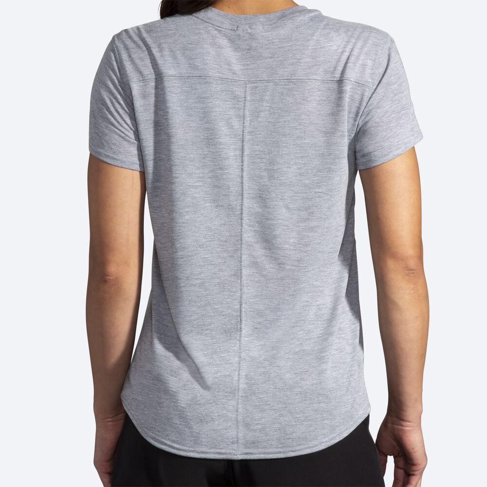 Brooks Distance Short Sleeve T-shirt Dam Grå | BWI-486073