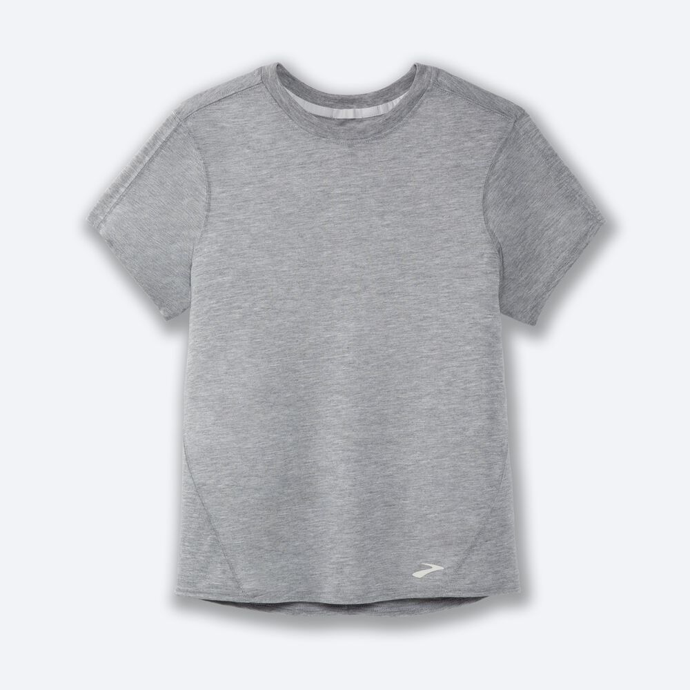 Brooks Distance Short Sleeve T-shirt Dam Grå | BWI-486073