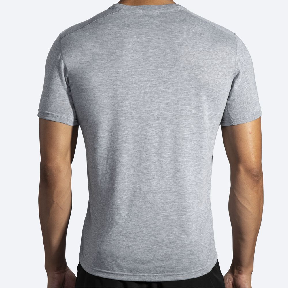 Brooks Distance Short Sleeve T-shirt Herr Grå | KSH-045276