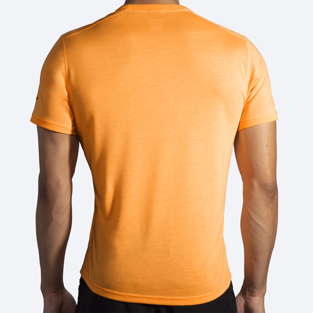 Brooks Distance Short Sleeve T-shirt Herr Orange | MZE-746392