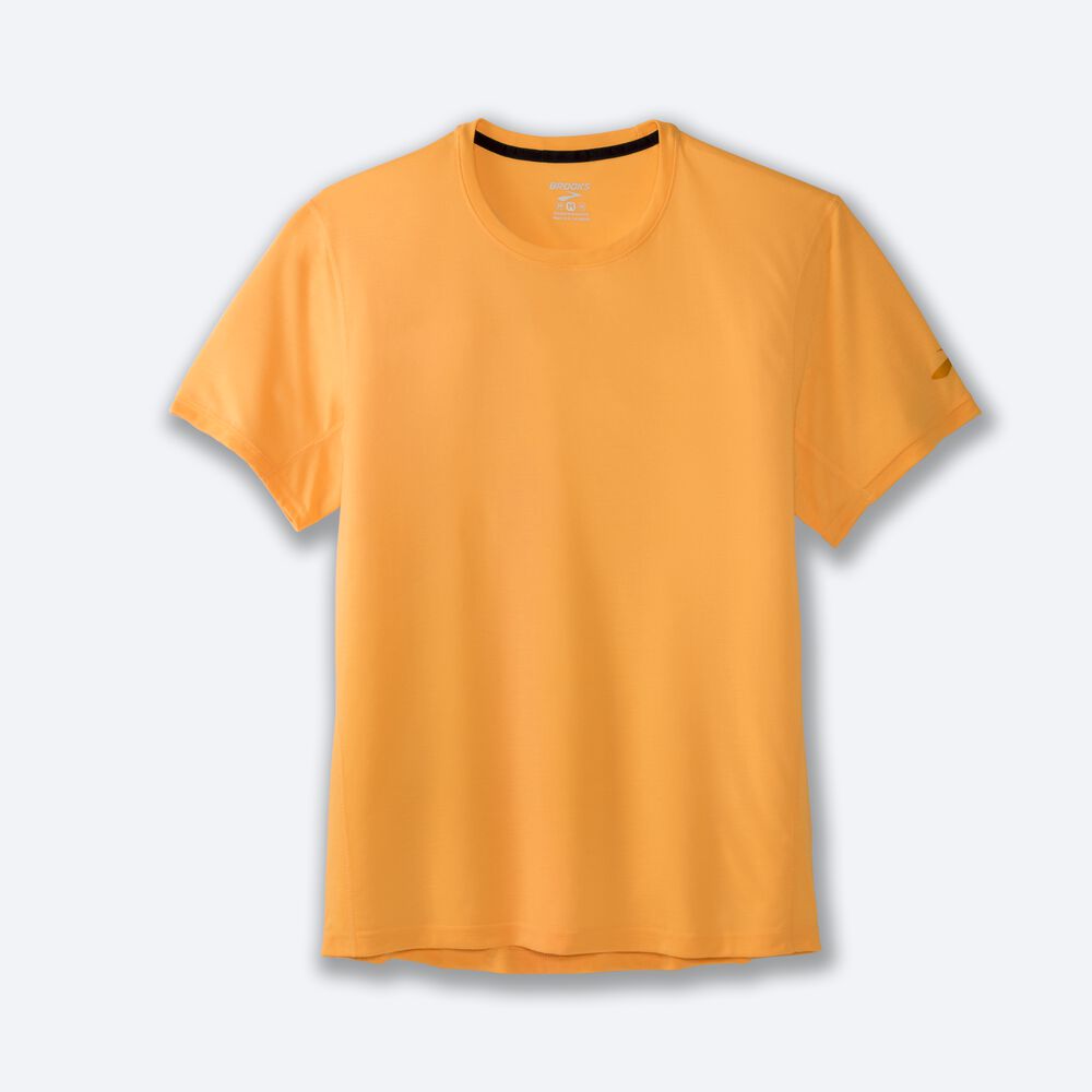 Brooks Distance Short Sleeve T-shirt Herr Orange | MZE-746392