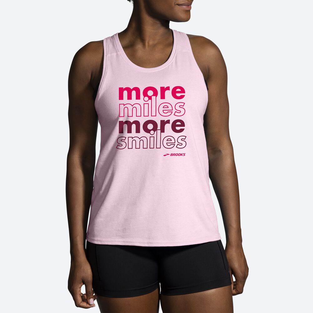 Brooks Distance Tank 2.0 Linnen Dam Rosa | YRJ-235476