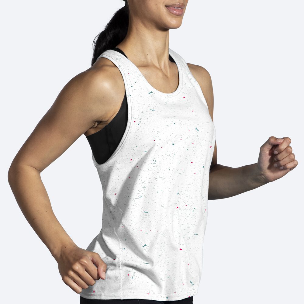 Brooks Distance Tank 2.0 Linnen Dam Vita | OFE-643592