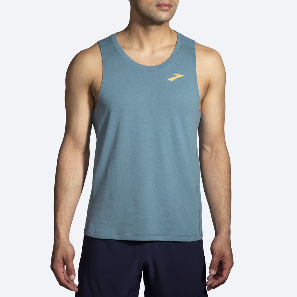 Brooks Distance Tank 2.0 Linnen Herr Blå | GNW-476285