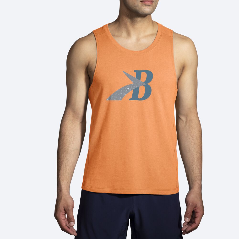 Brooks Distance Tank 2.0 Linnen Herr Orange | LPT-416385