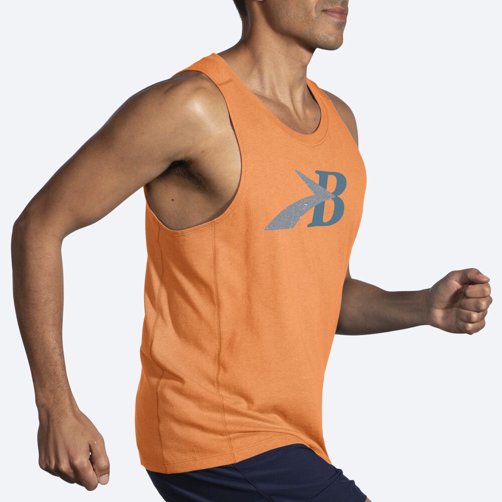 Brooks Distance Tank 2.0 Linnen Herr Orange | LPT-416385