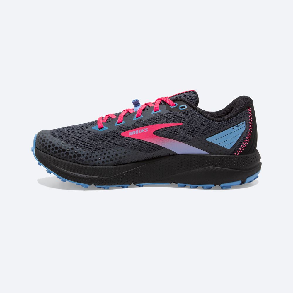 Brooks Divide 3 Trailskor Dam Svarta/Rosa | VNG-845690