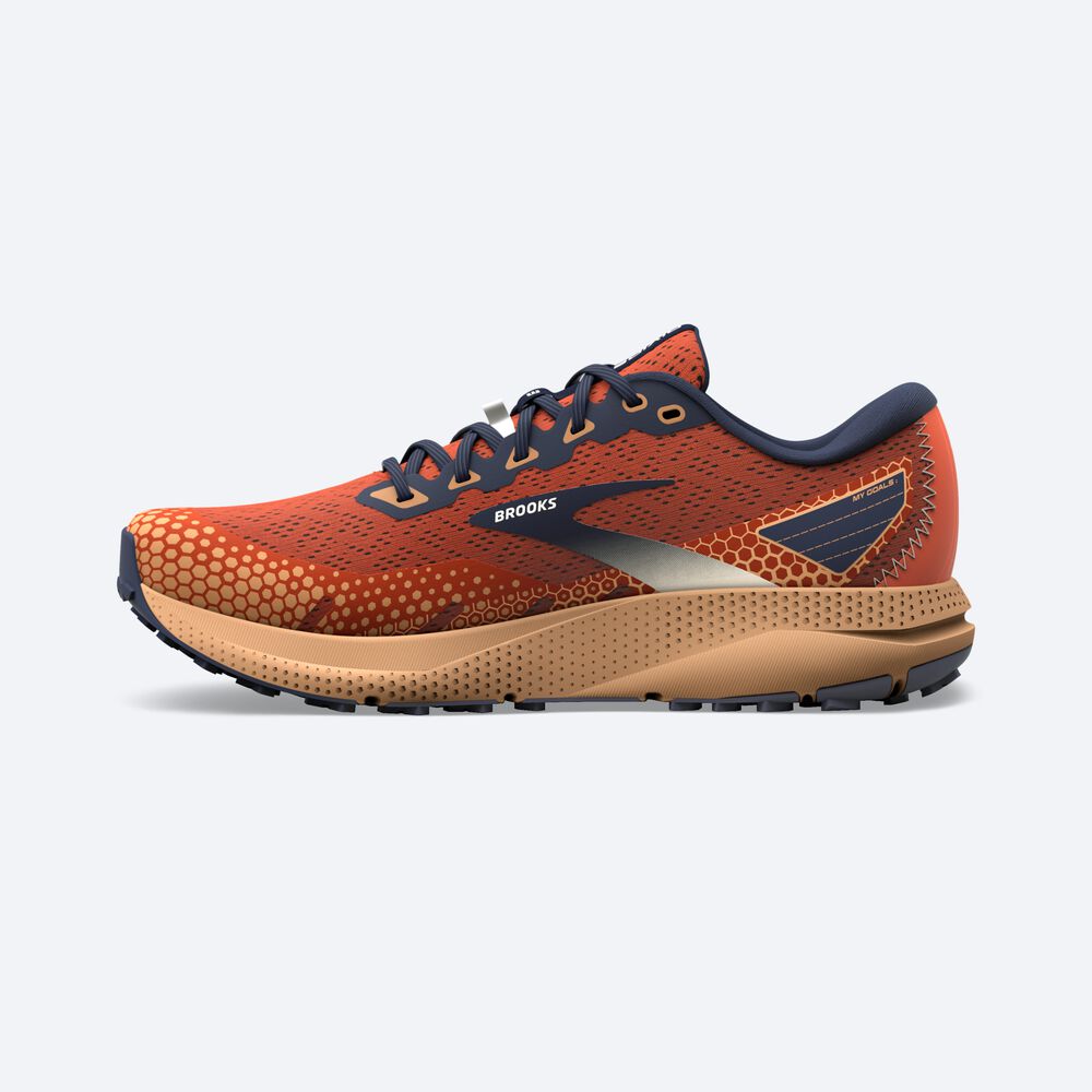 Brooks Divide 3 Trailskor Herr Orange/Marinblå | HFR-974602