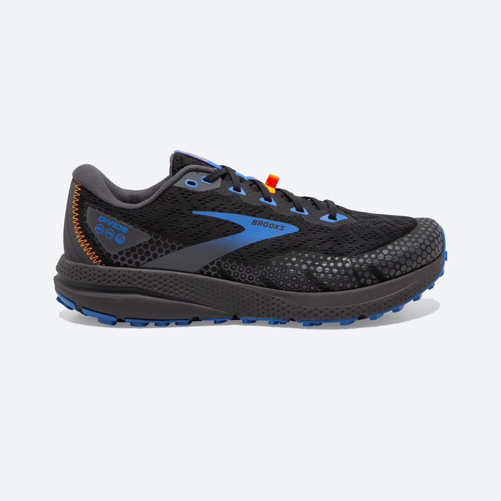 Brooks Divide 3 Trailskor Herr Svarta/Blå | ELP-152063