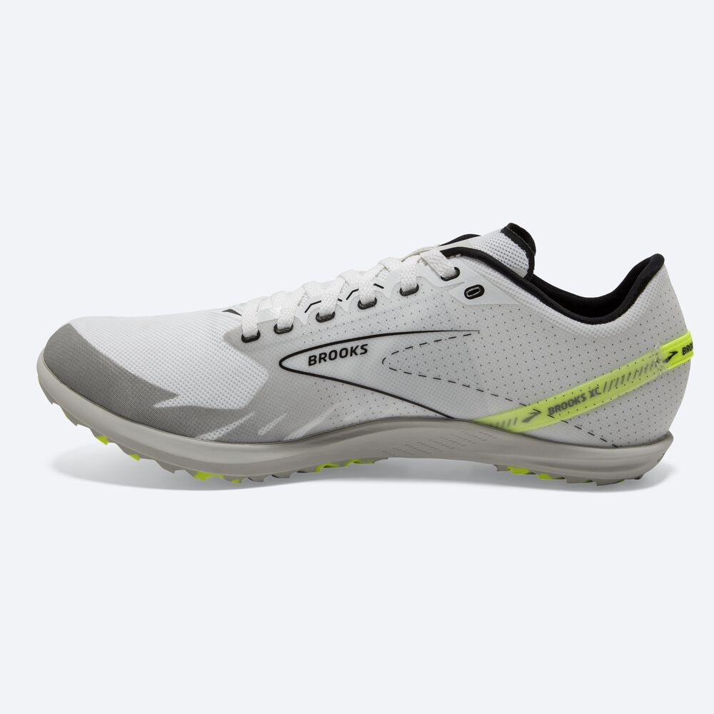 Brooks Draft XC Spikeless Racing Skor Dam Vita/Svarta | LTJ-582397