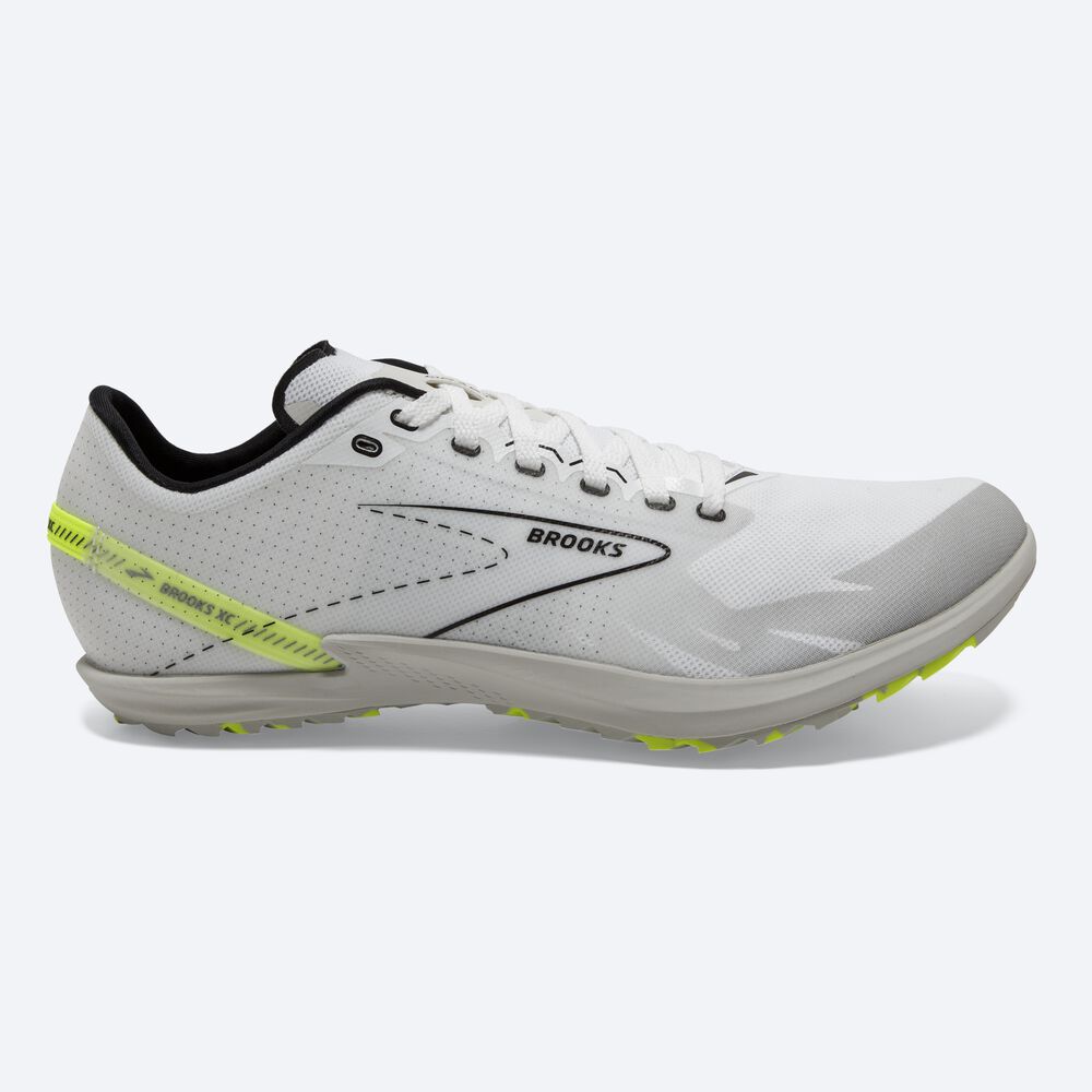 Brooks Draft XC Spikeless Racing Skor Dam Vita/Svarta | LTJ-582397