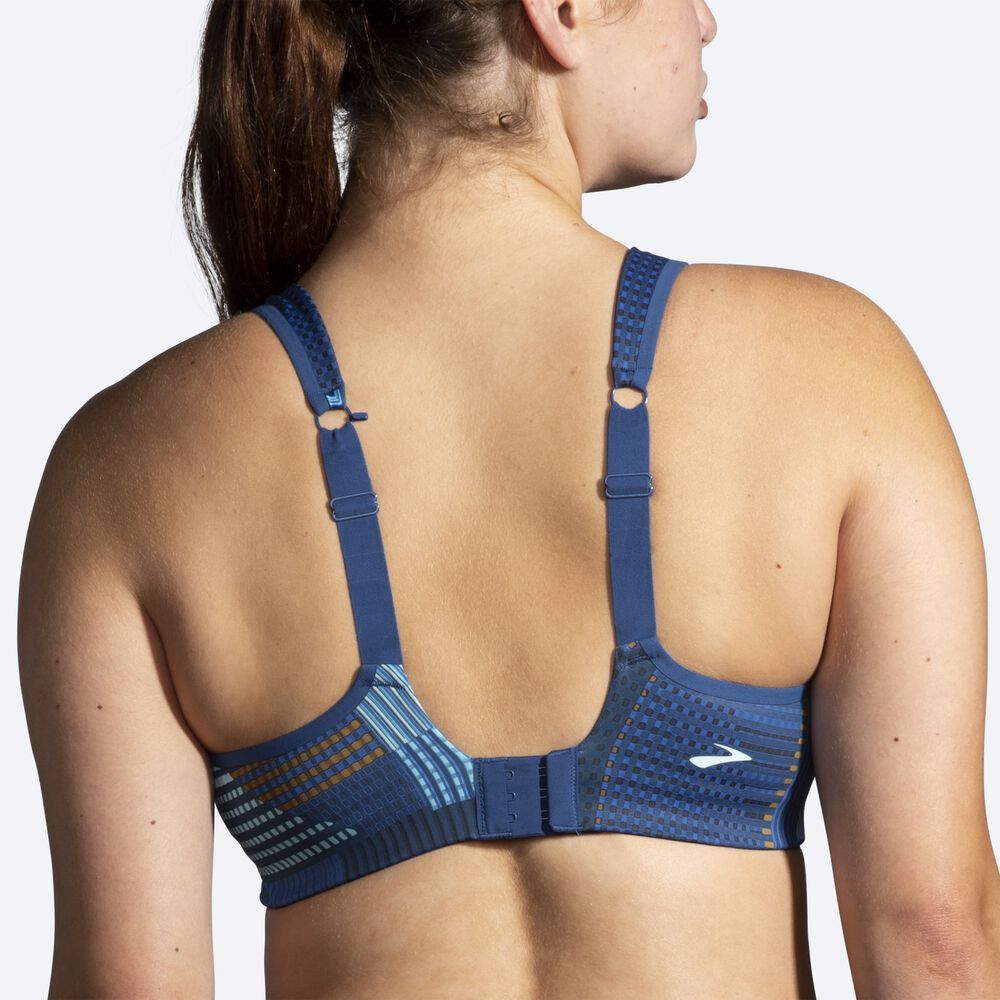 Brooks Drive Convertible Run Bra Sport Bh Dam Blå | DZA-160743