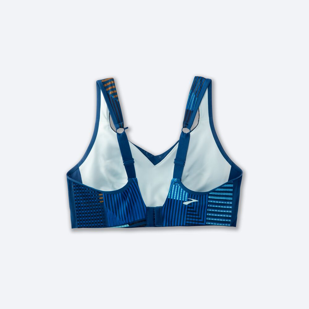 Brooks Drive Convertible Run Bra Sport Bh Dam Blå | DZA-160743