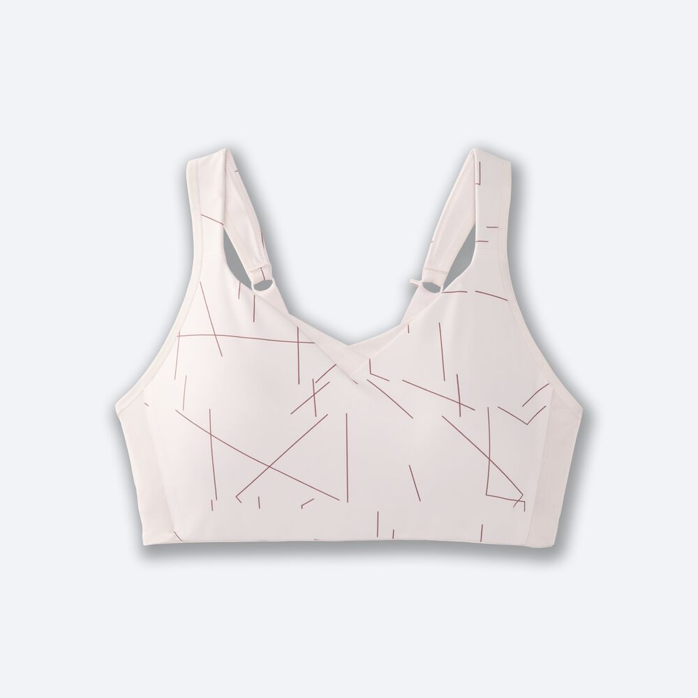 Brooks Drive Convertible Run Bra Sport Bh Dam Rosa | LUX-823750