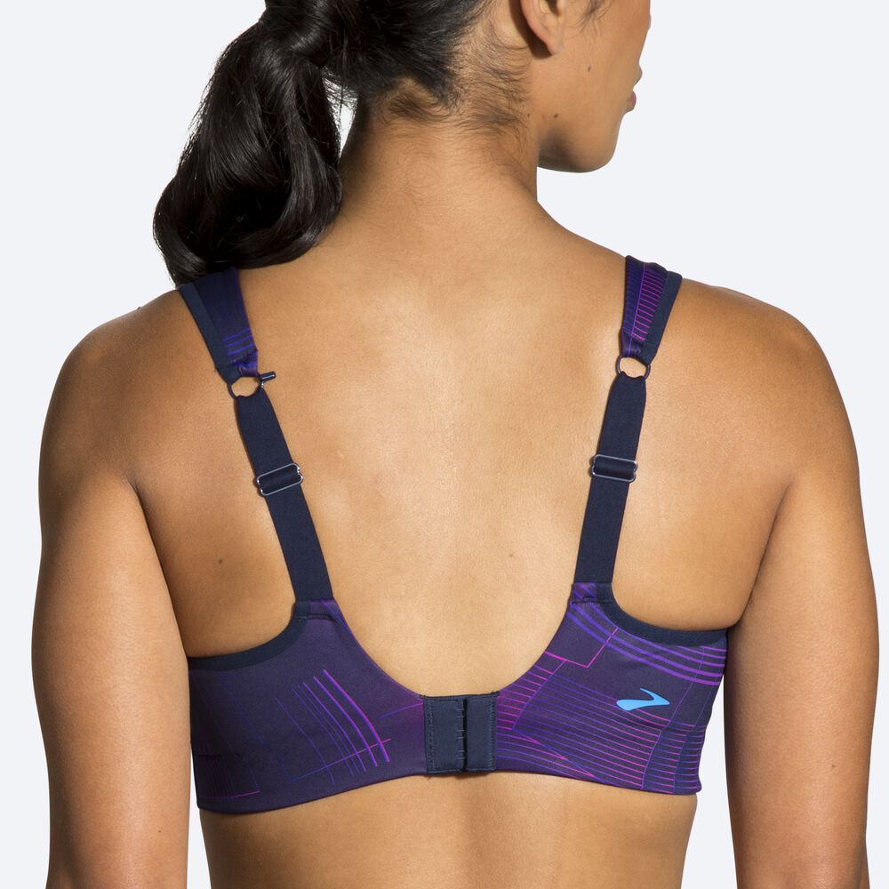 Brooks Drive Convertible Run Bra Sport Bh Dam Marinblå | NMP-041295