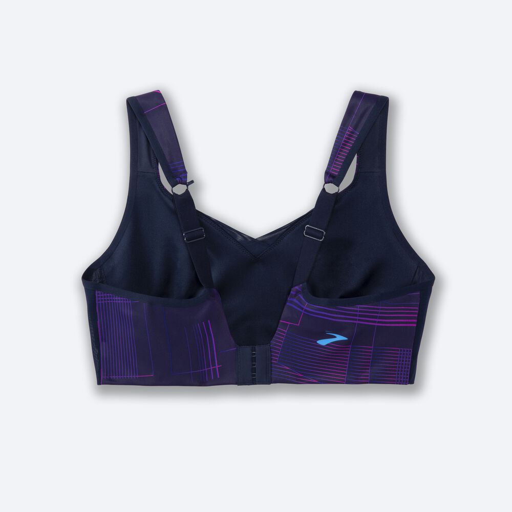 Brooks Drive Convertible Run Bra Sport Bh Dam Marinblå | NMP-041295