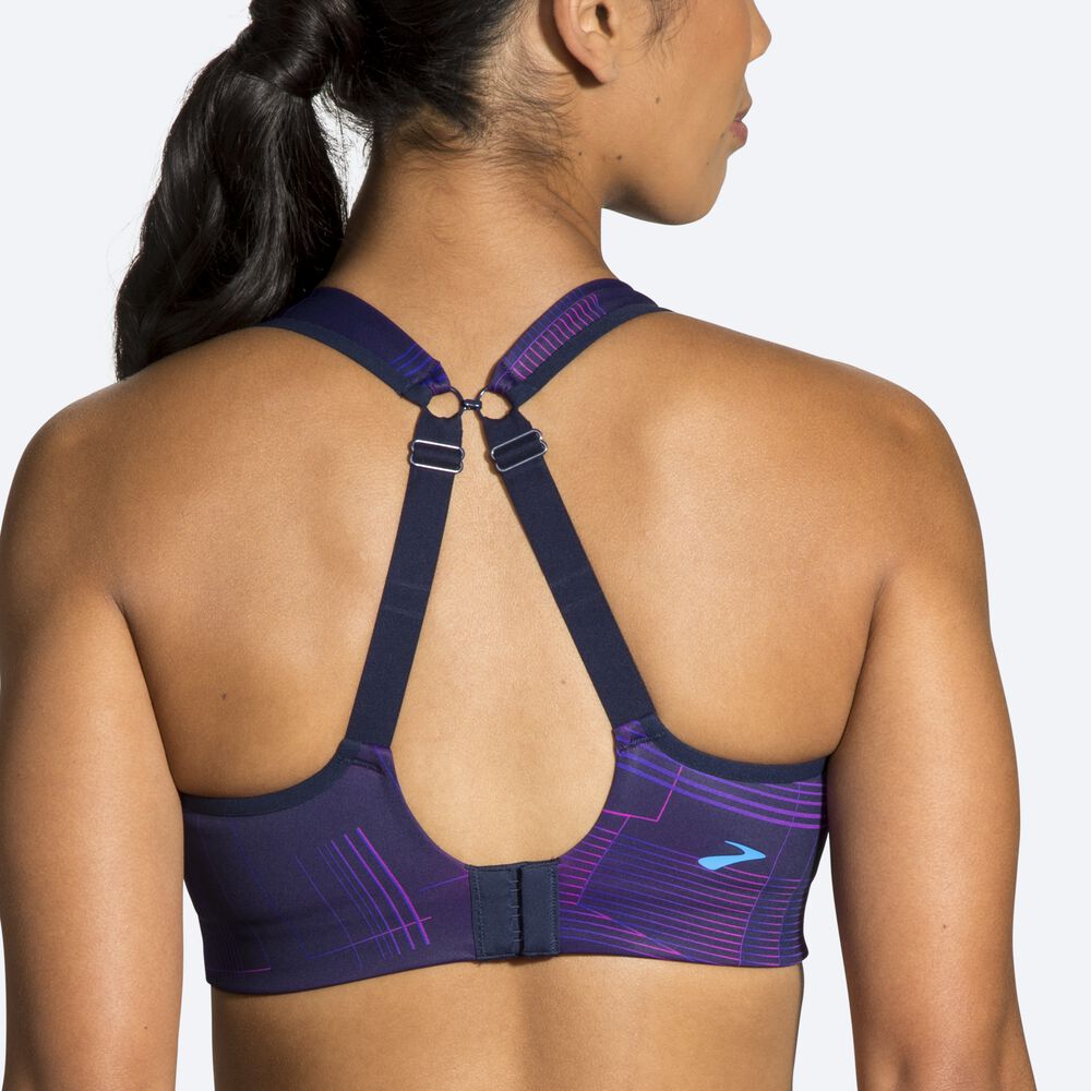 Brooks Drive Convertible Run Bra Sport Bh Dam Marinblå | NMP-041295