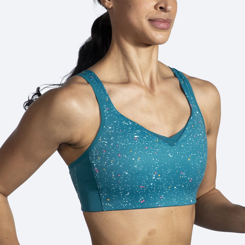 Brooks Drive Convertible Run Bra Sport Bh Dam Gröna | UAK-763928