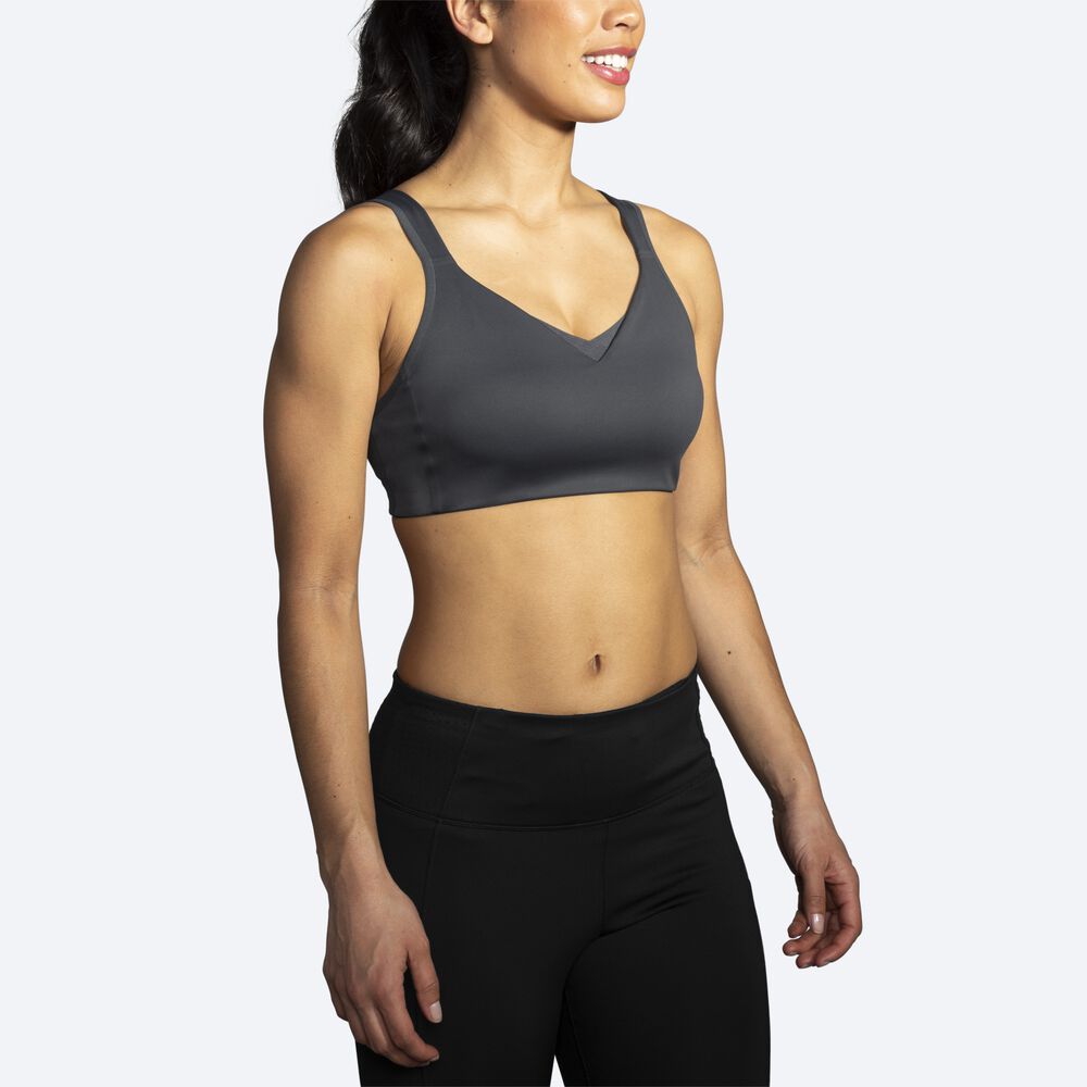 Brooks Drive Convertible Run Bra Sport Bh Dam Grå | YMP-473129