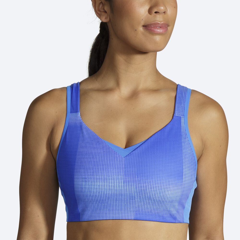 Brooks Drive Convertible Run Bra Sport Bh Dam Blå | ZIC-395074