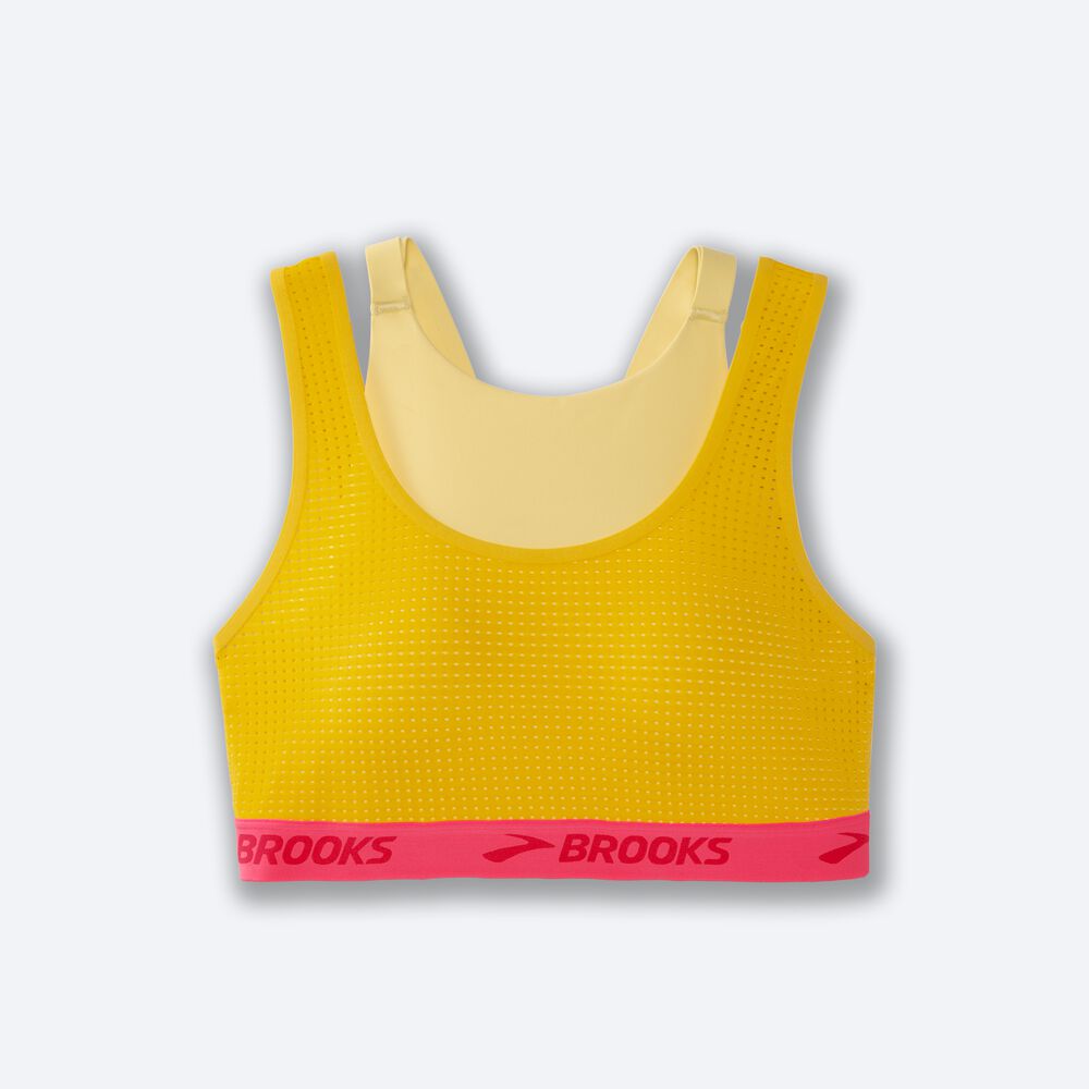 Brooks Drive Mesh Run Bra Sport Bh Dam Bruna/Orange | ZTA-839160