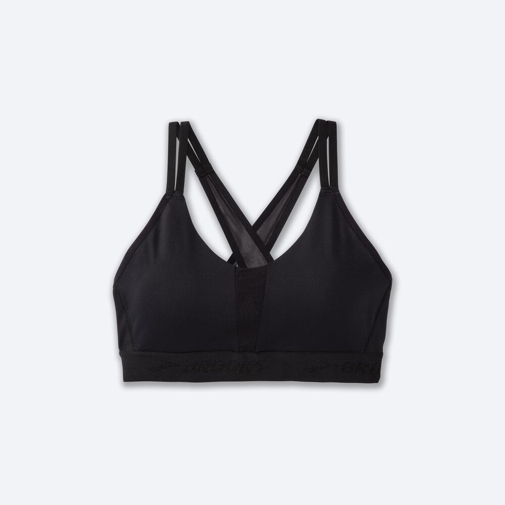 Brooks Drive Plunge Run Bra 2.0 Sport Bh Dam Svarta | KMC-589640