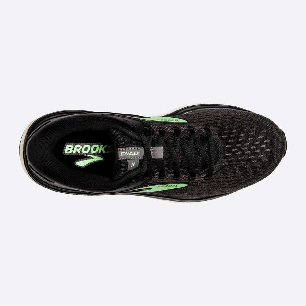 Brooks Dyad 11 Löparskor Dam Svarta/Gröna | DTK-850132