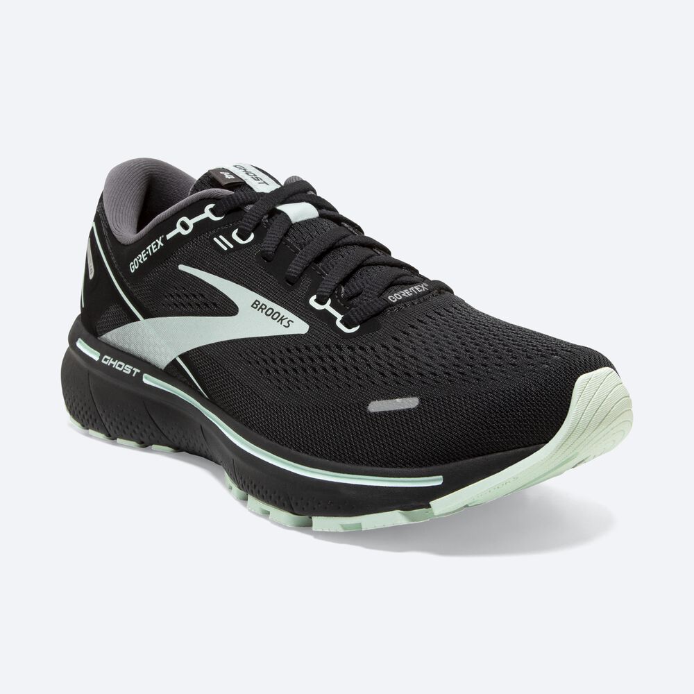 Brooks Ghost 14 GTX Löparskor Dam Svarta/LjusTurkos | OHV-104762