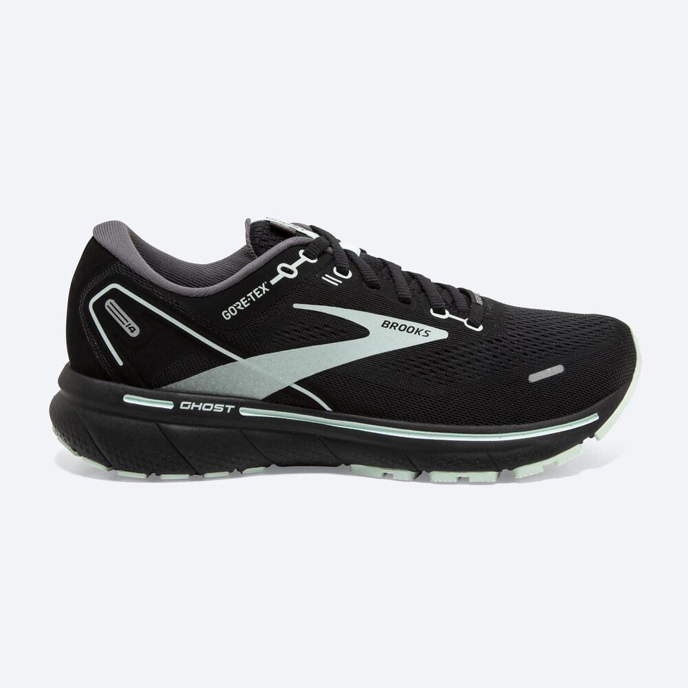 Brooks Ghost 14 GTX Löparskor Dam Svarta/LjusTurkos | OHV-104762