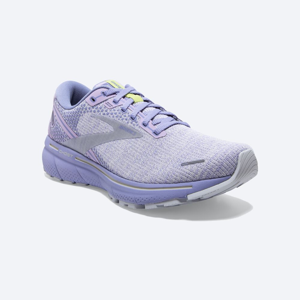 Brooks Ghost 14 Löparskor Dam Lila/LjusGröna | ZWT-029451