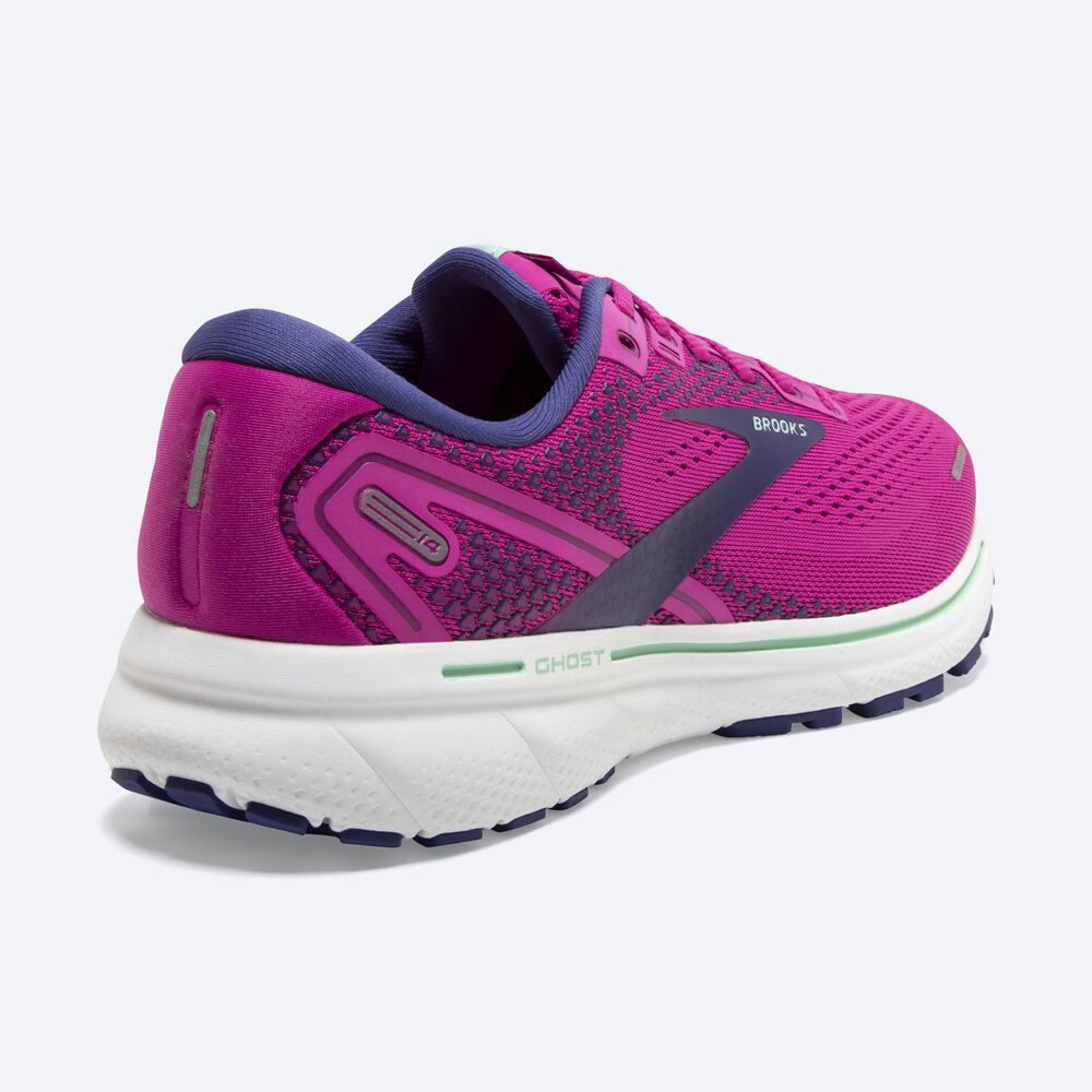 Brooks Ghost 14 Löparskor Dam Rosa/Gröna/Marinblå | YZL-754290