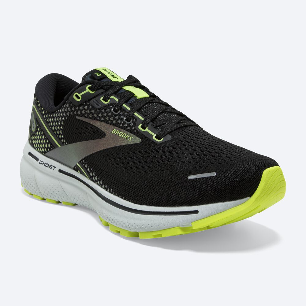 Brooks Ghost 14 Löparskor Dam Svarta/Blå | FZK-834259