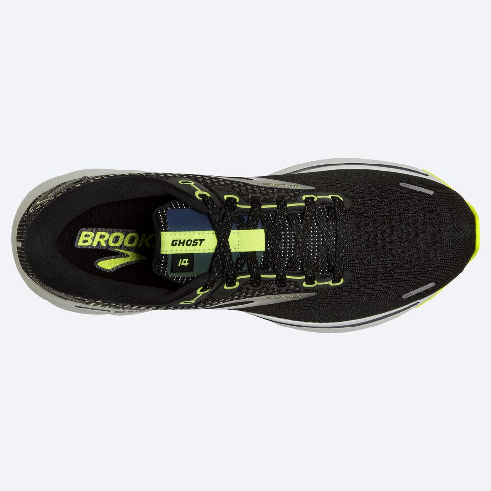 Brooks Ghost 14 Löparskor Dam Svarta/Blå | FZK-834259