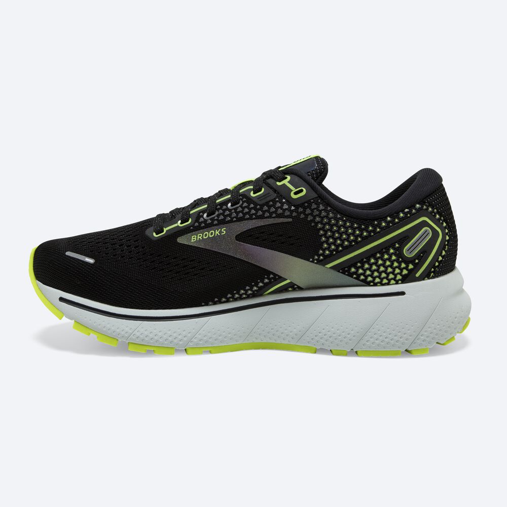 Brooks Ghost 14 Löparskor Dam Svarta/Blå | FZK-834259