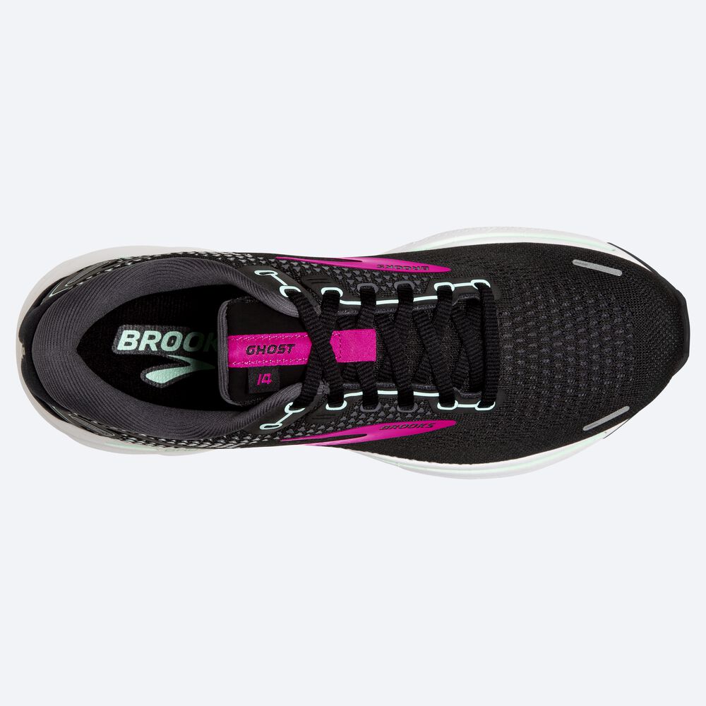 Brooks Ghost 14 Löparskor Dam Svarta/Rosa | GYP-109723