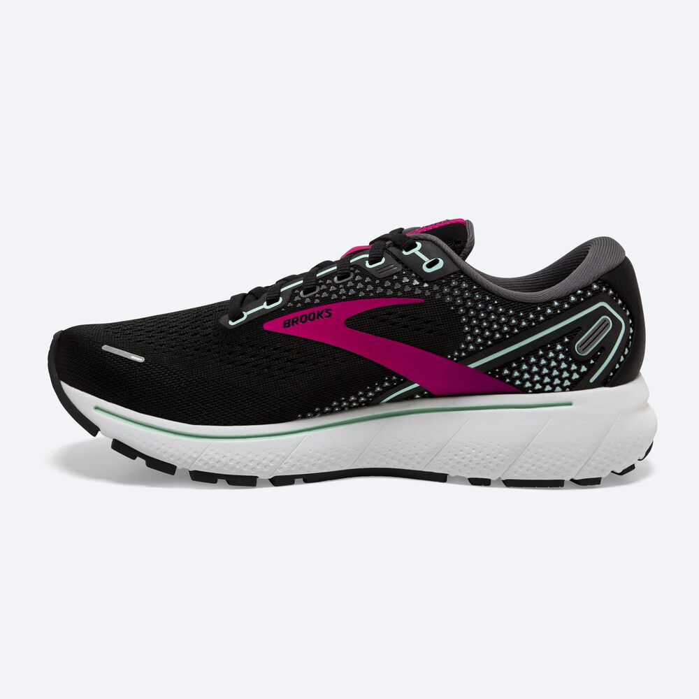 Brooks Ghost 14 Löparskor Dam Svarta/Rosa | GYP-109723