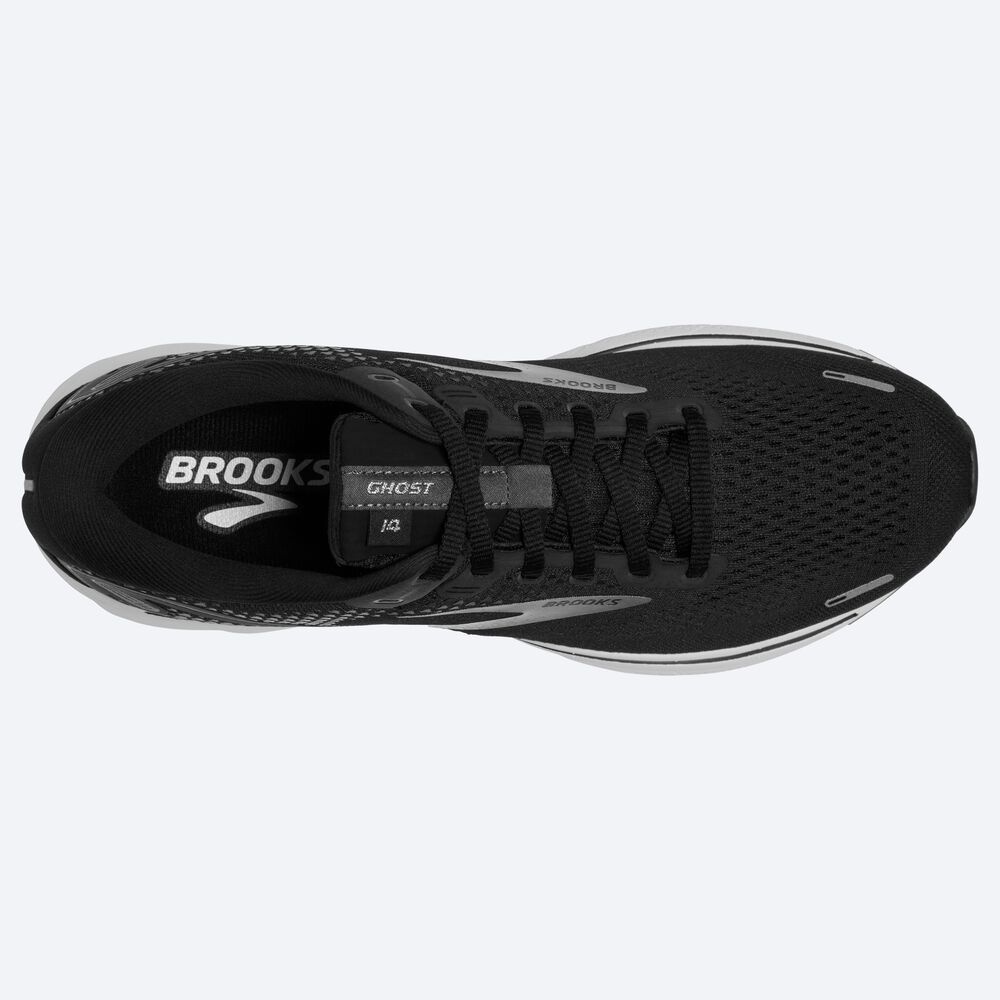 Brooks Ghost 14 Löparskor Dam Svarta/Vita/Silver | NYO-251037