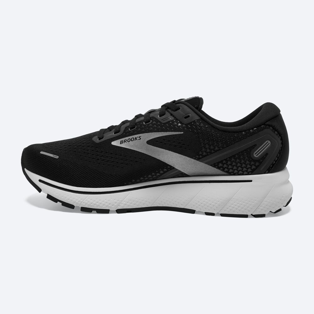 Brooks Ghost 14 Löparskor Dam Svarta/Vita/Silver | NYO-251037