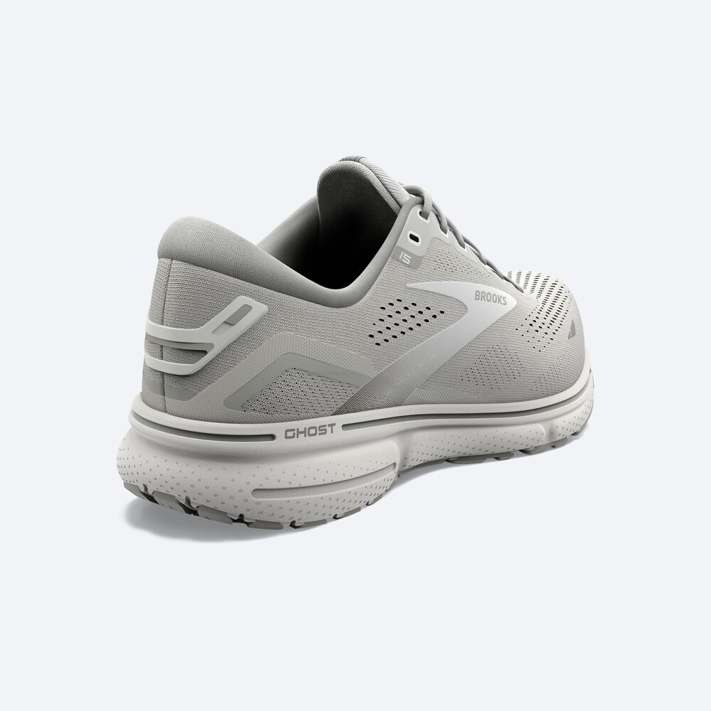 Brooks Ghost 15 Löparskor Dam Grå/Vita | NSJ-234589