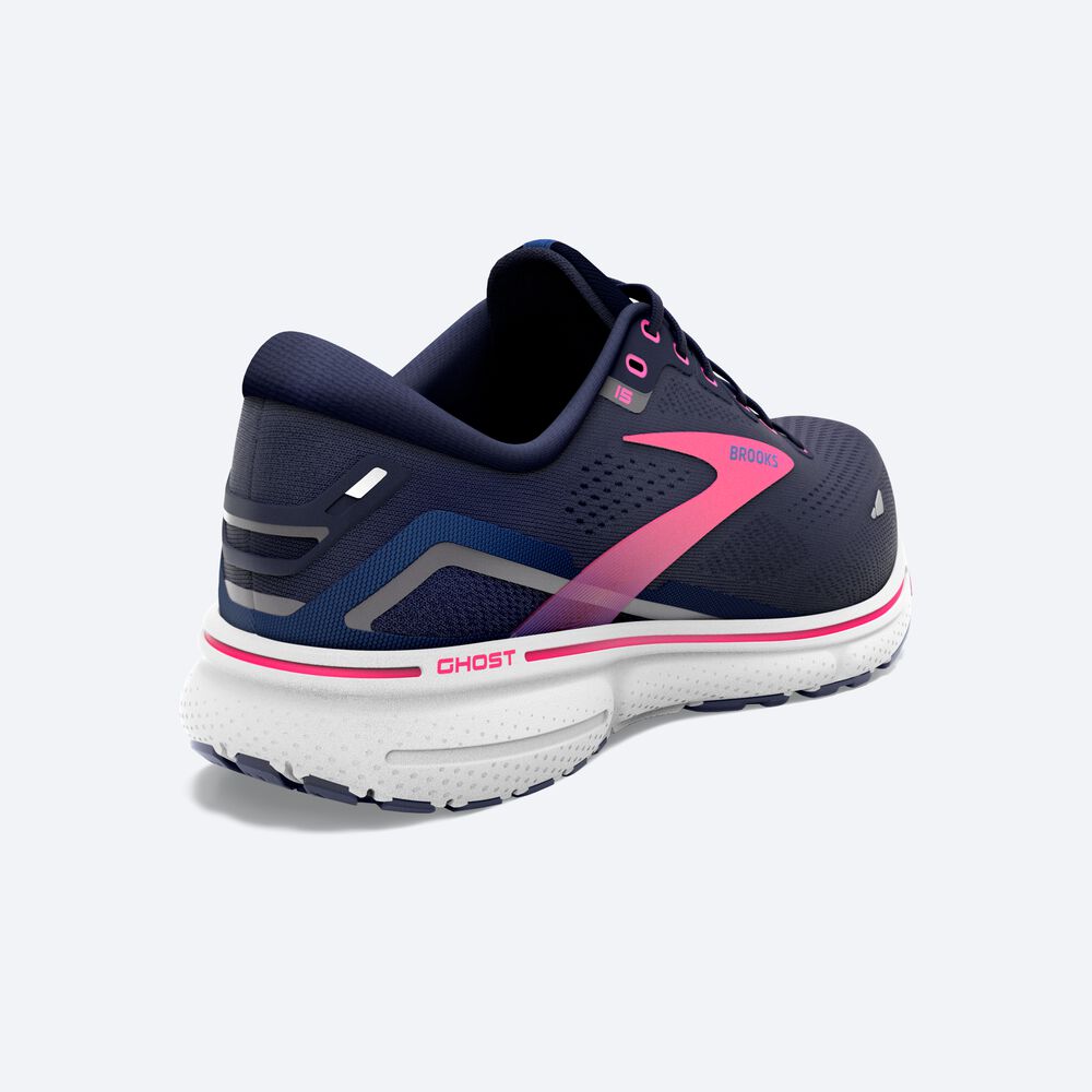 Brooks Ghost 15 Löparskor Dam Marinblå/Blå/Rosa | GZR-238146