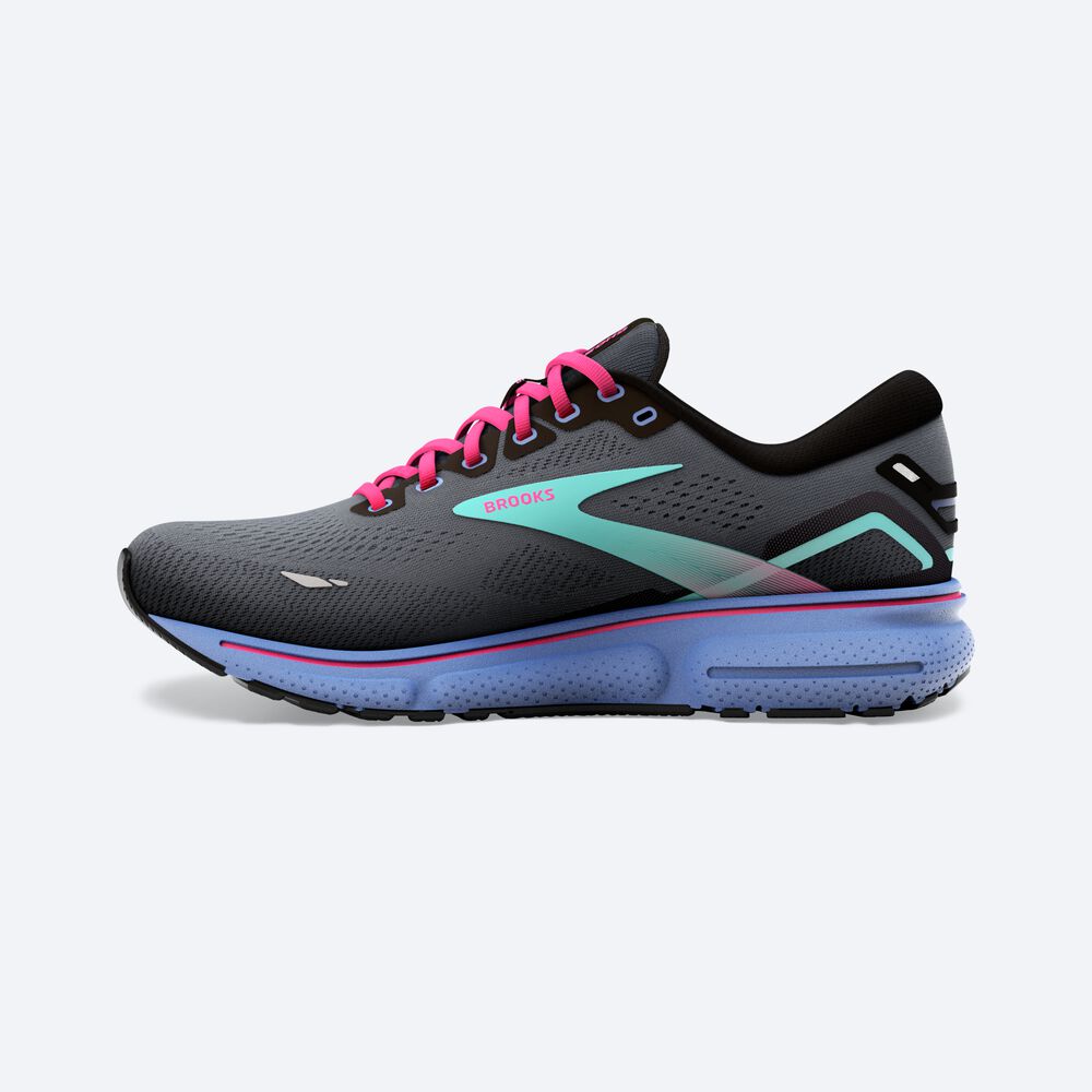 Brooks Ghost 15 Löparskor Dam Svarta/Blå | SVZ-482563