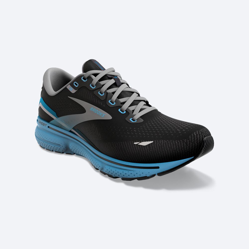 Brooks Ghost 15 Löparskor Herr Svarta/Blå | RKB-823765