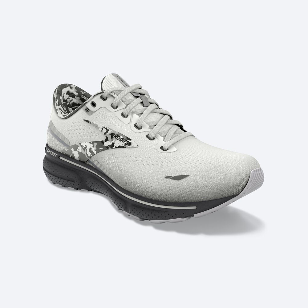 Brooks Ghost 15 Löparskor Herr Vita | XDT-297810