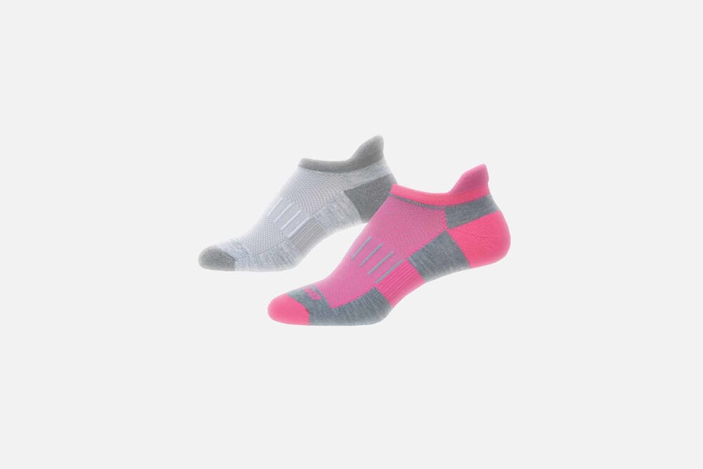 Brooks Ghost Midweight 2-Pack Strumpor Herr Grå/Rosa | WKF-215086