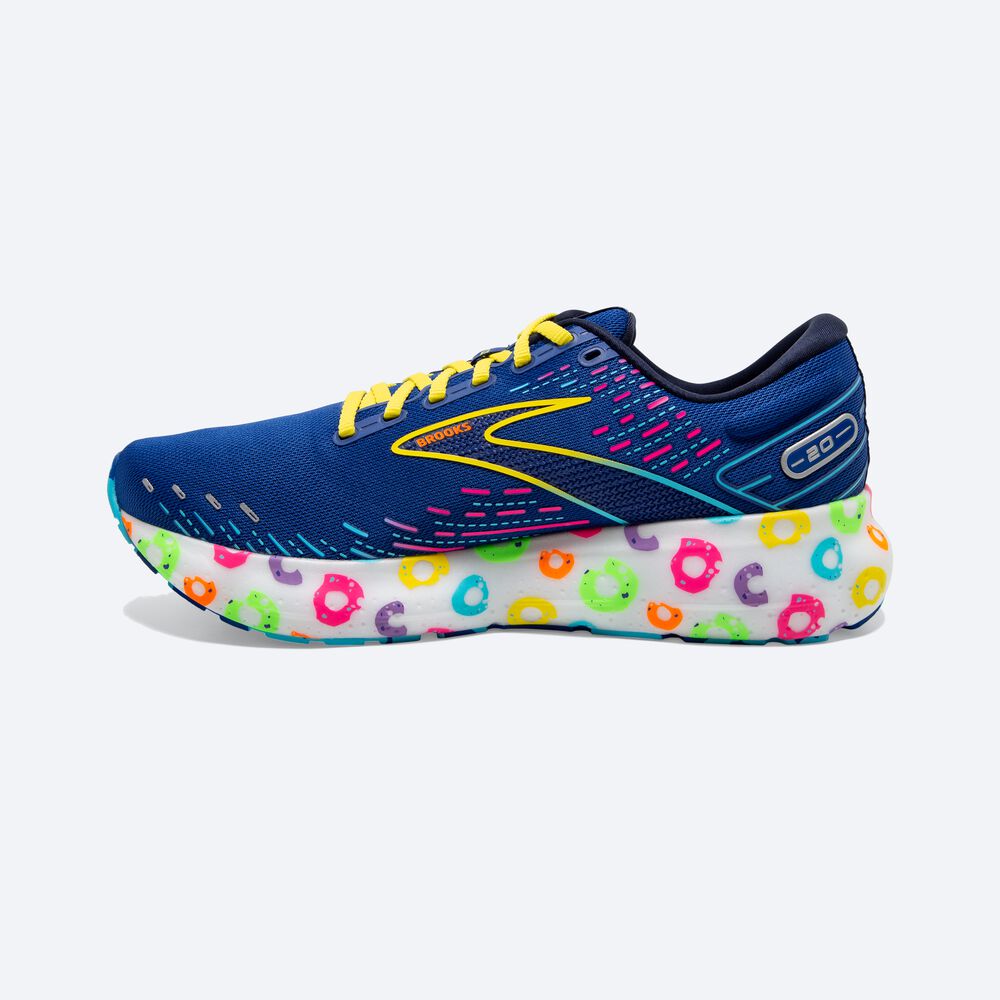 Brooks Glycerin 20 Löparskor Dam Blå/Marinblå/Gula | PRN-302567