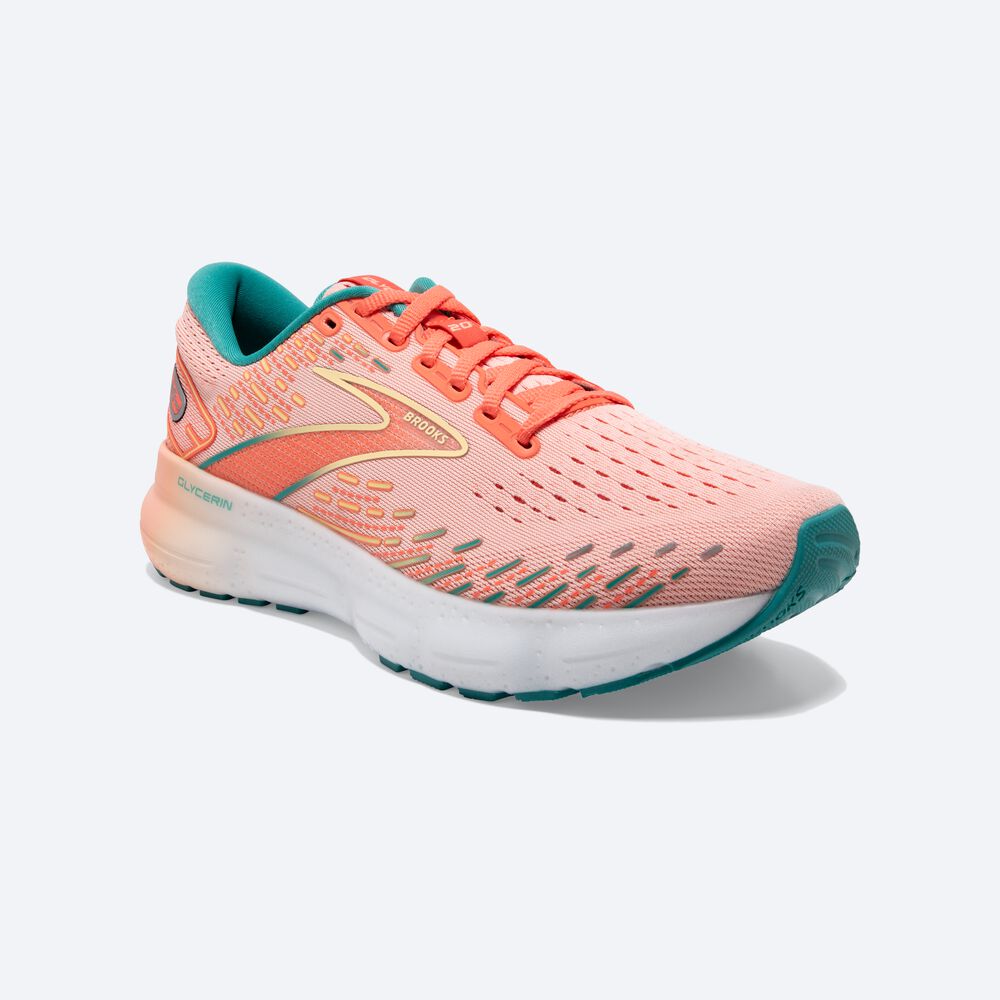 Brooks Glycerin 20 Löparskor Dam Korall | QGL-387195